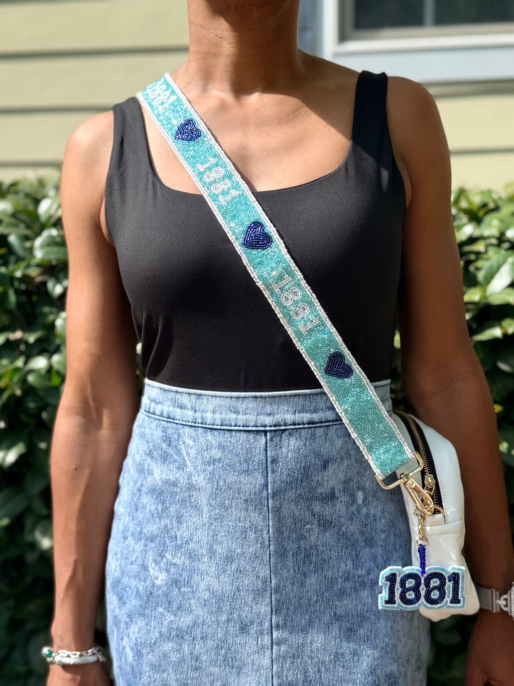 1881 Hand Beaded Bag Strap