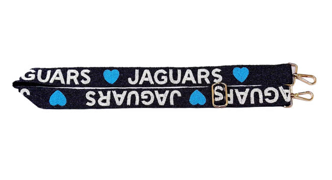 Jaguars Hand Beaded Bag Strap