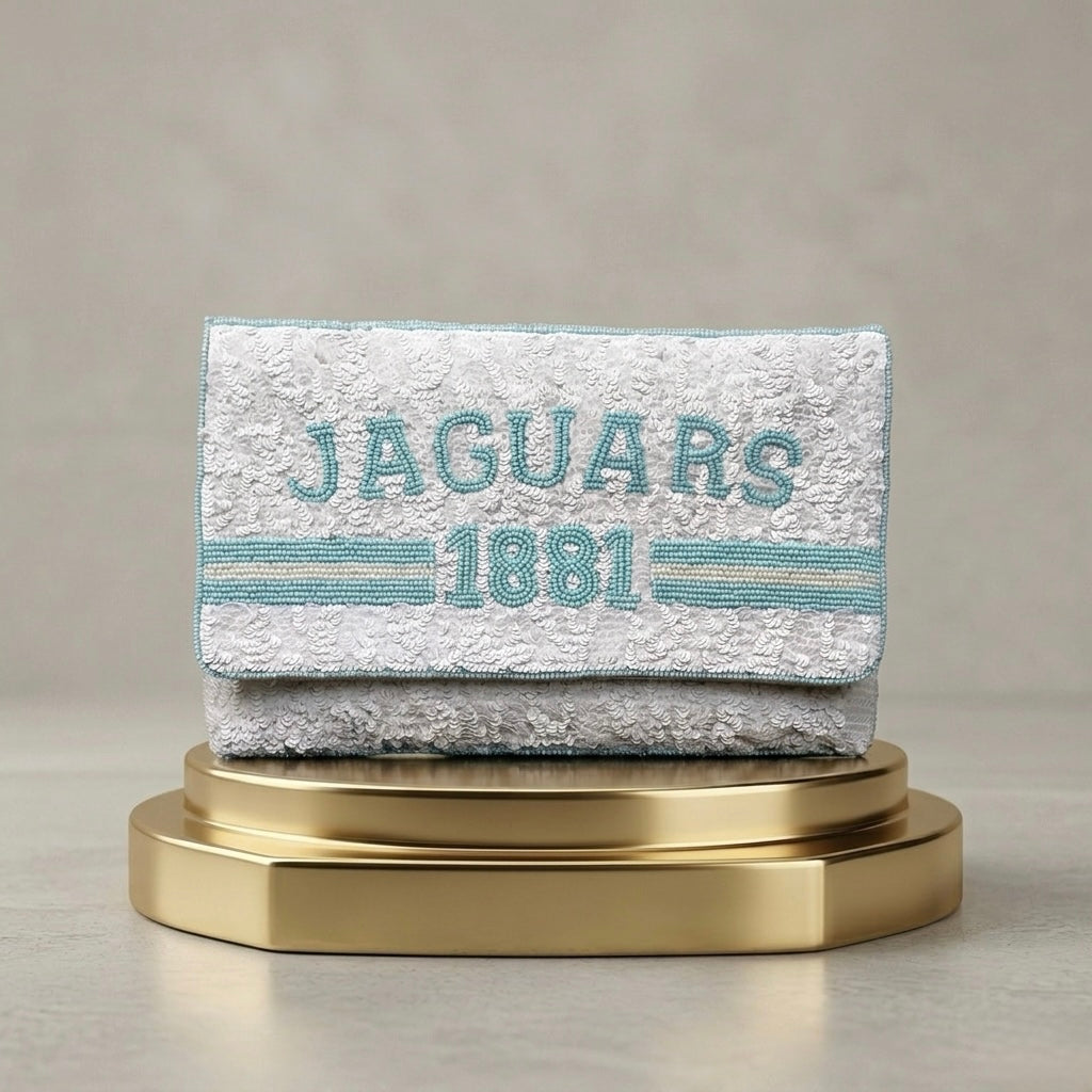 Jaguars Sequin Clutch