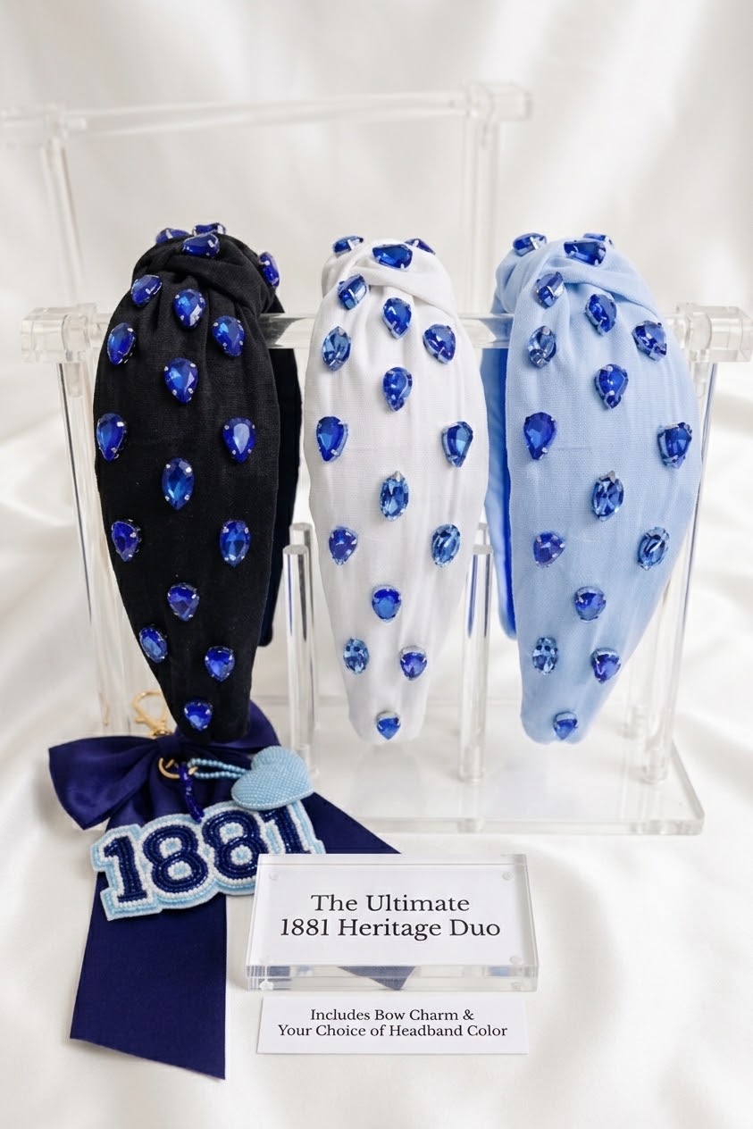 The Ultimate 1881 Heritage Duo: Bag Charm & Crystal Headband Set