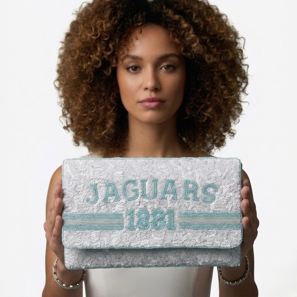 Jaguars Sequin Clutch